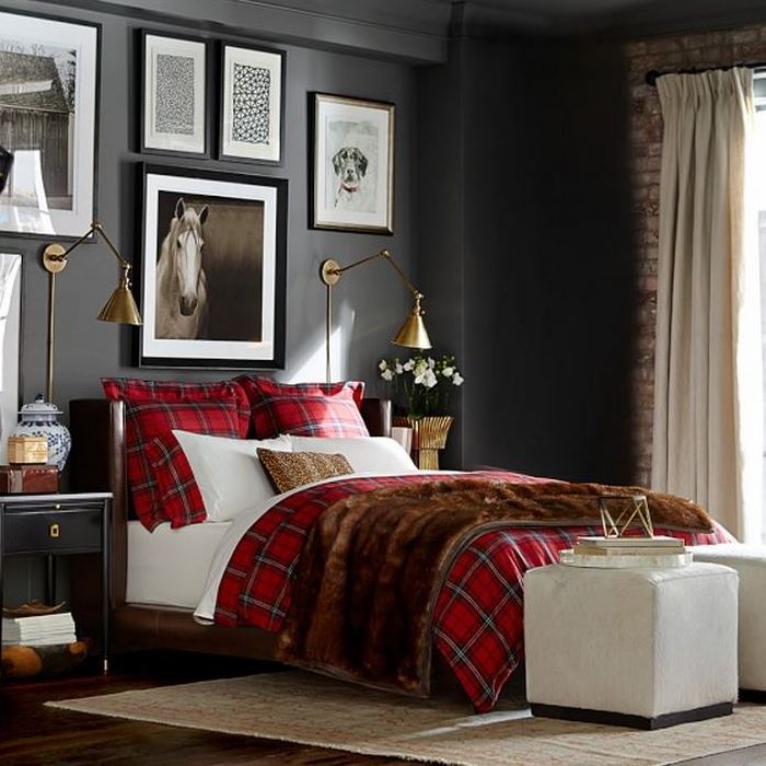 Tartan Duvet and Shams