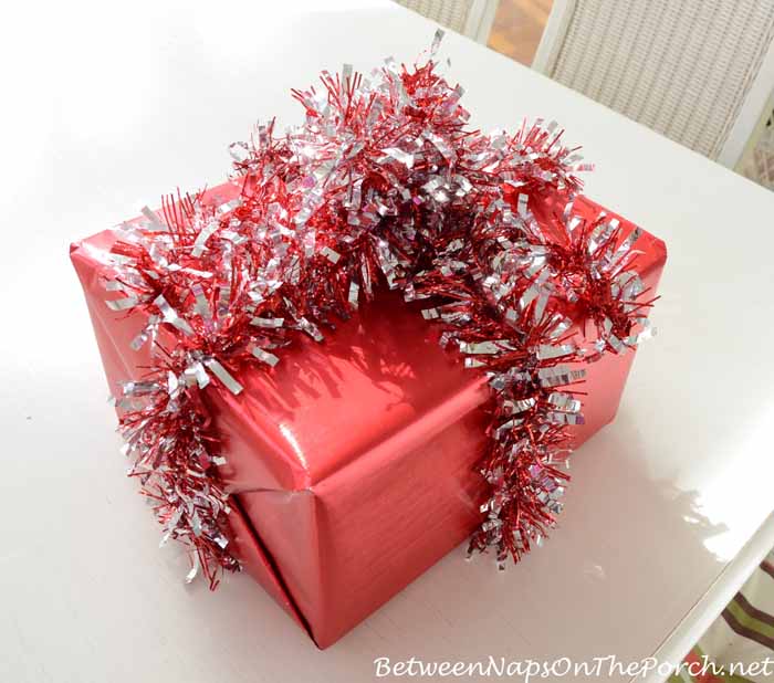 Wrap Present in Garland Instead of Ribbon