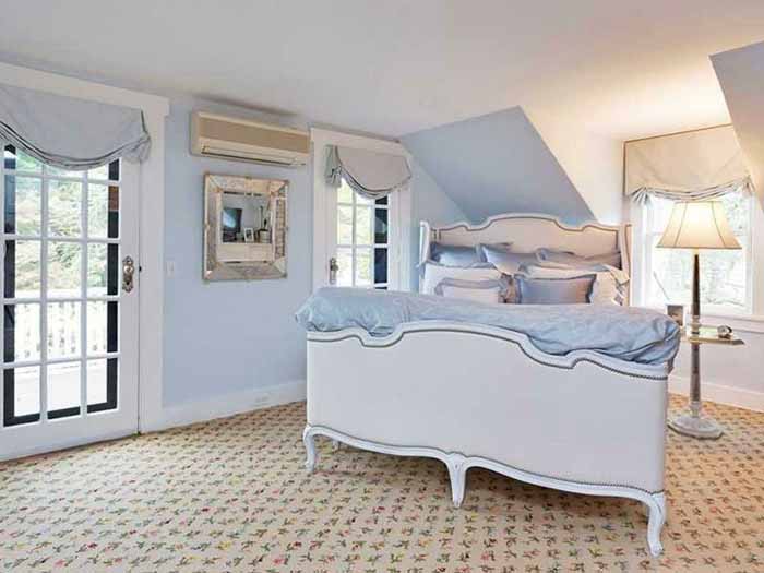 Blue and White Cottage Bedroom