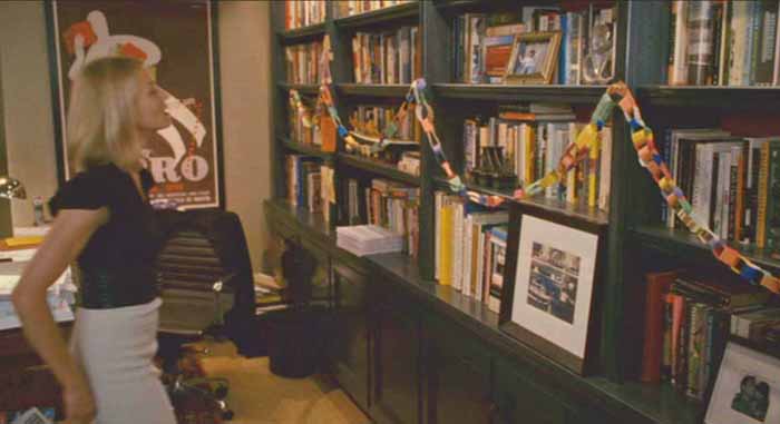 Bookshelves in Graham's Office in Movie The Holiday