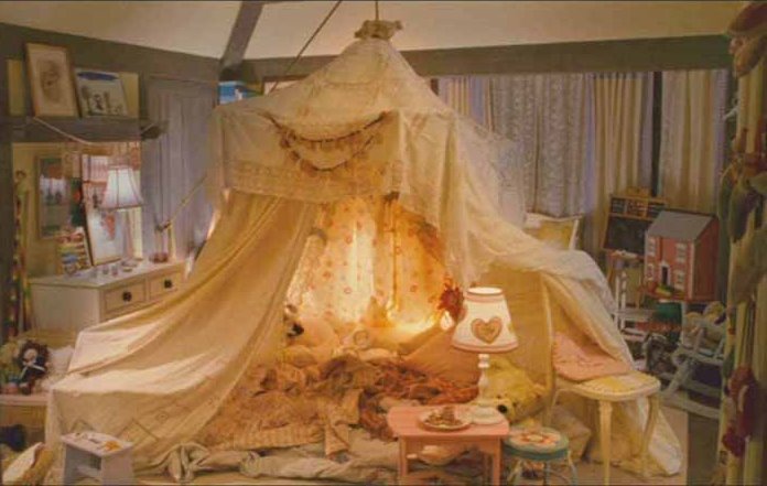 Tent in Sophie and Olivia's Bedroom in Movie The Holiday