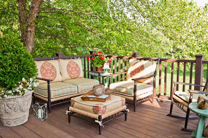 Cozy Seating Area on Deck