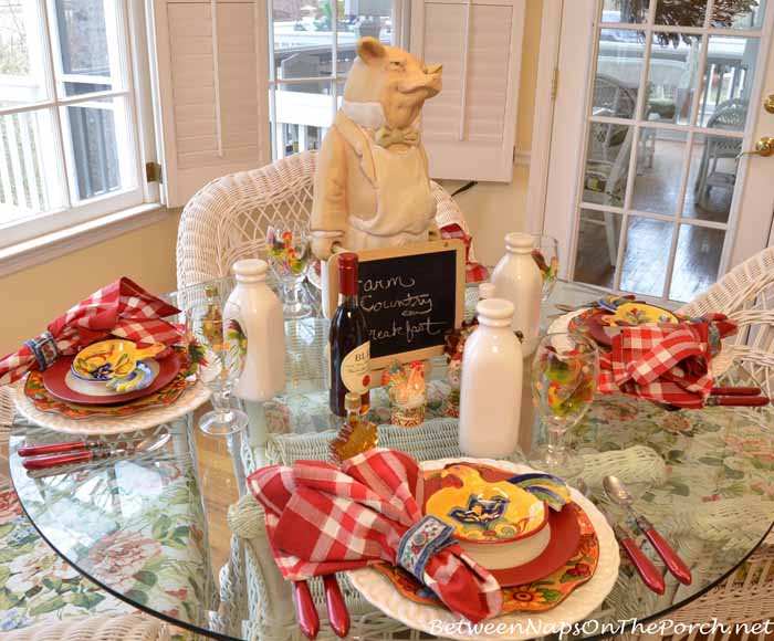 Farm Country Breakfast Table Setting 01