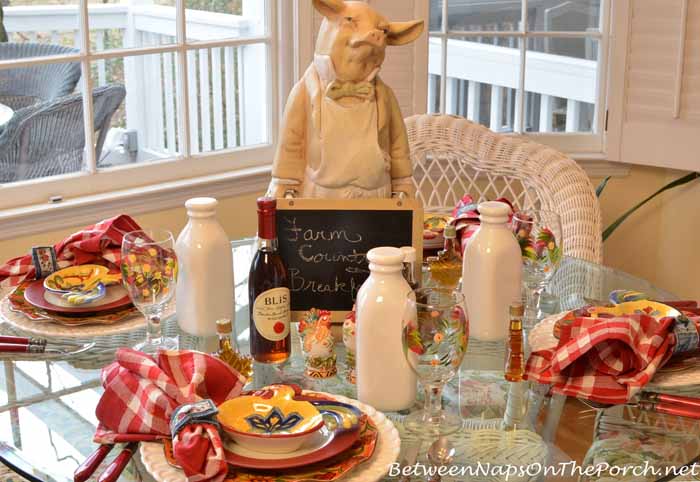 Farm Country Breakfast Table Setting 02