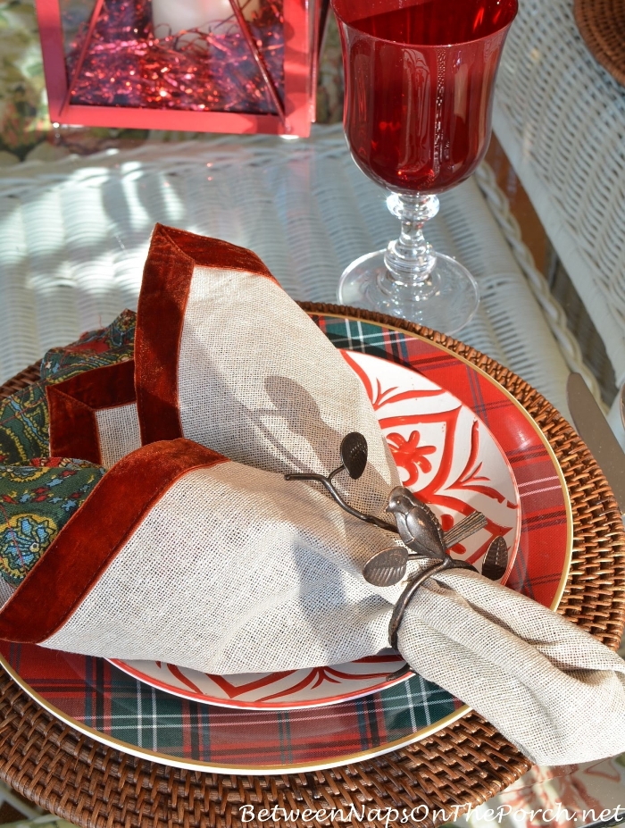 Valentine's Day Table with Paisley, Plaid and Velvet