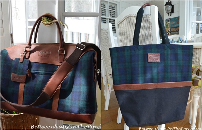 Pendleton Blackwatch Plaid Weekender Bag and Tote