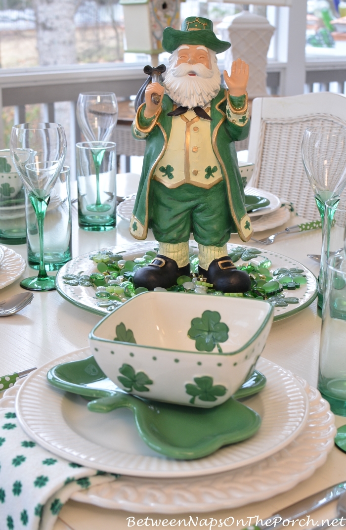 st patrick day ceramic china plates