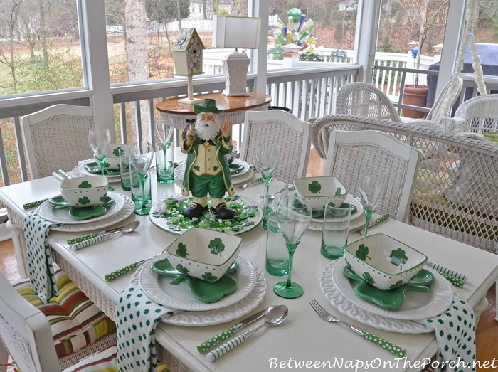 St. Patrick's Day Table Setting