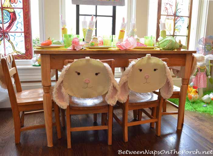 Decorate Chairs For Easter Children's Table