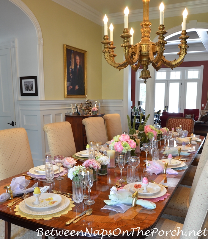 Easter Spring Table Setting
