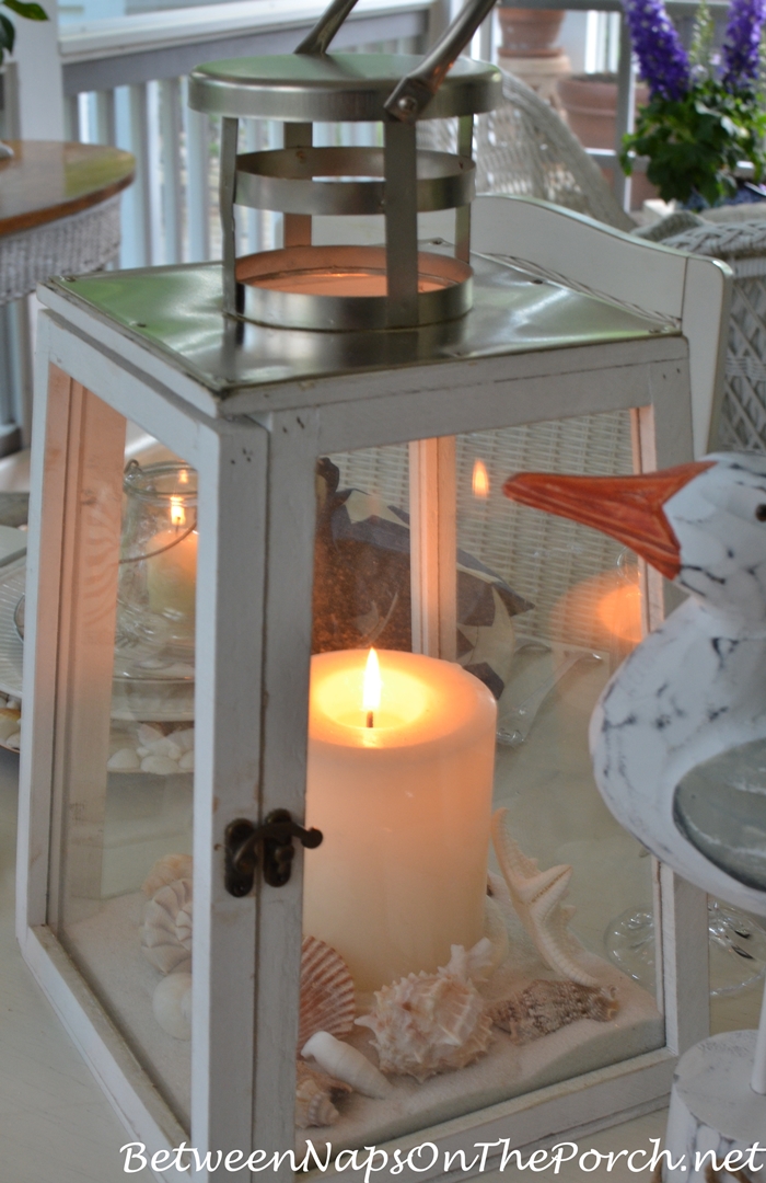 Candle Lantern for Nautical Tablescape