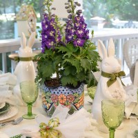 Delphinium for a Spring Table Setting