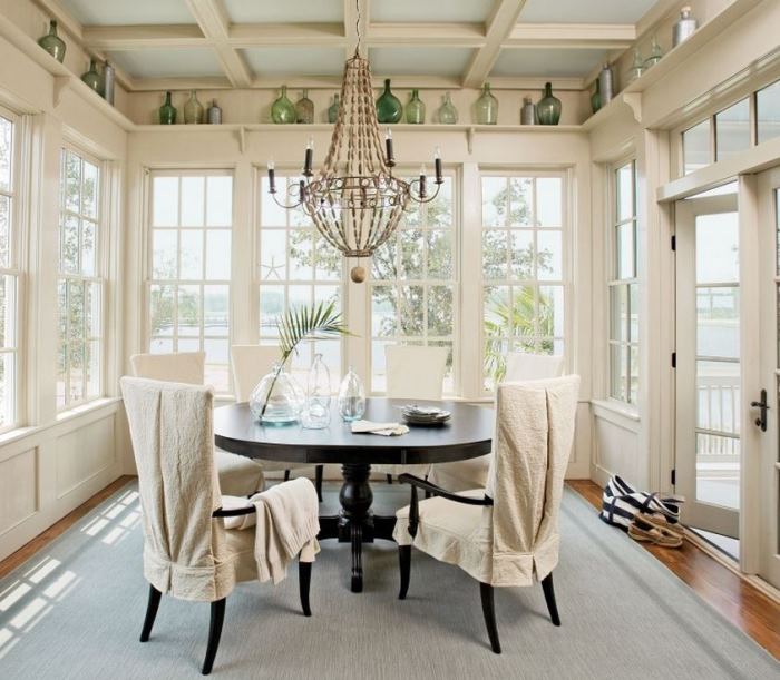 Dining Room in Captain's Watch Home in River Dunes