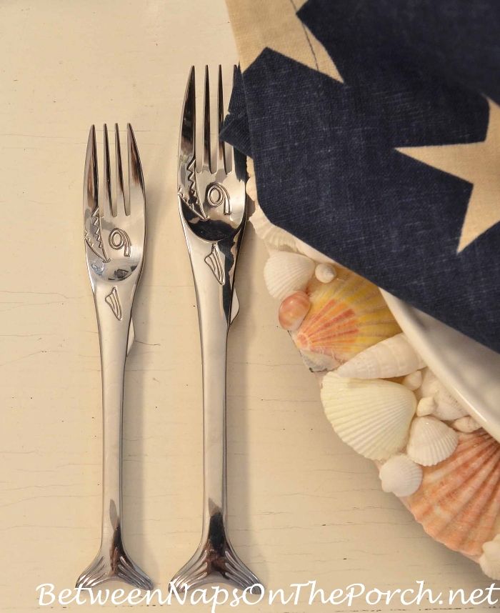 Galleyware Fishstix Nautical Shark Flatware