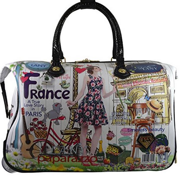 Fashion Rolling Carry On Bag With French Design