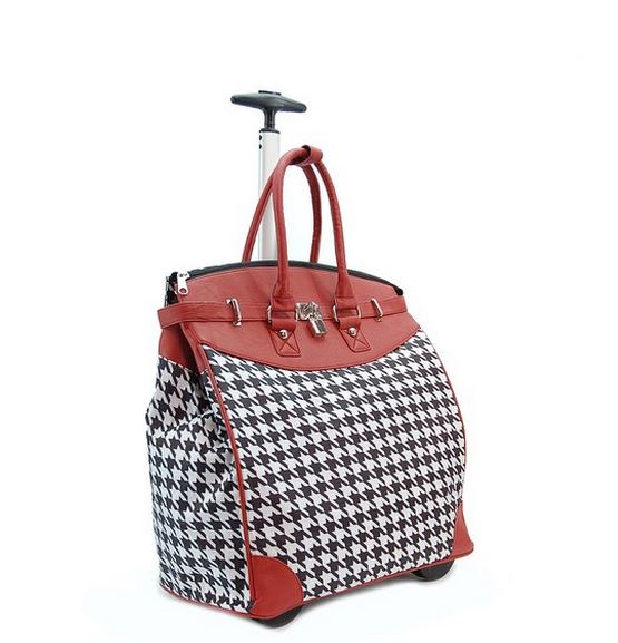 Houndstooth Rolling Carry On Bag