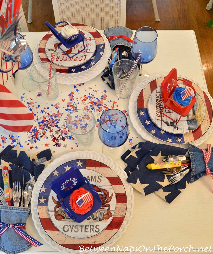 Independence Day Table Setting