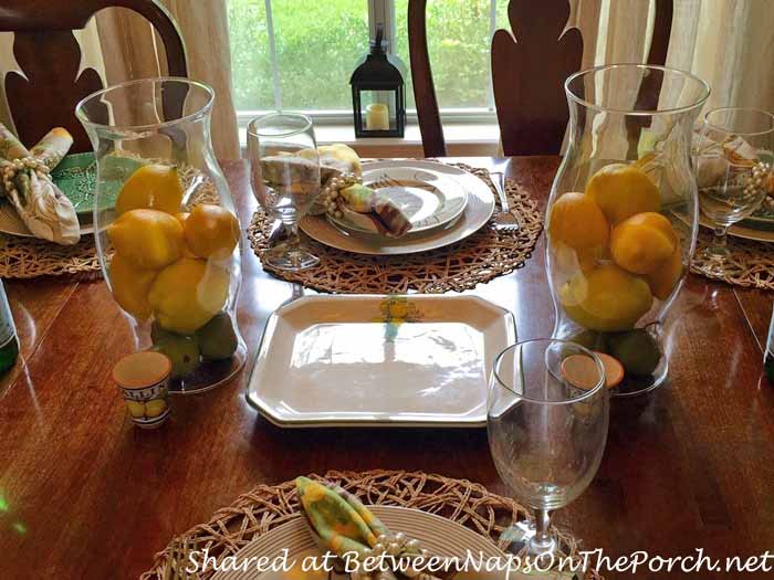 Italian Themed Tablescape with Lemon Centerpiece 03_wm