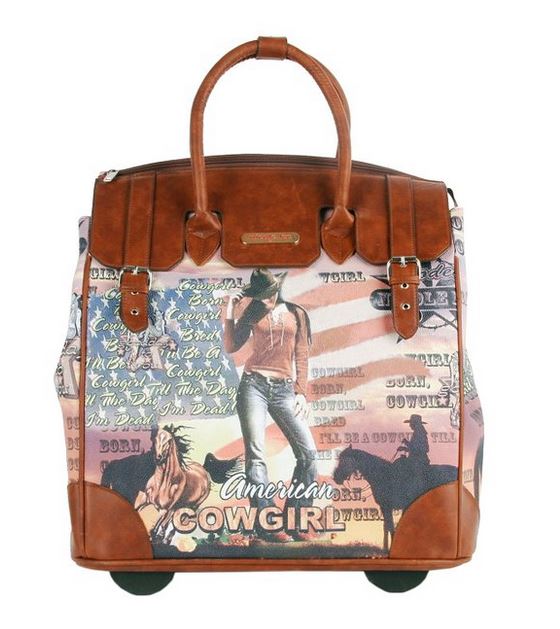 Nicole Lee Cowgirl Rolling Carry-on Bag