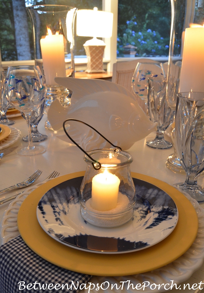 Summer Table Setting by Candlelight 4