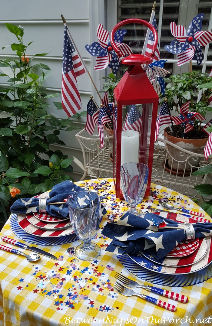 Patriotic Tablescape for Labor Day or 4th of July 03