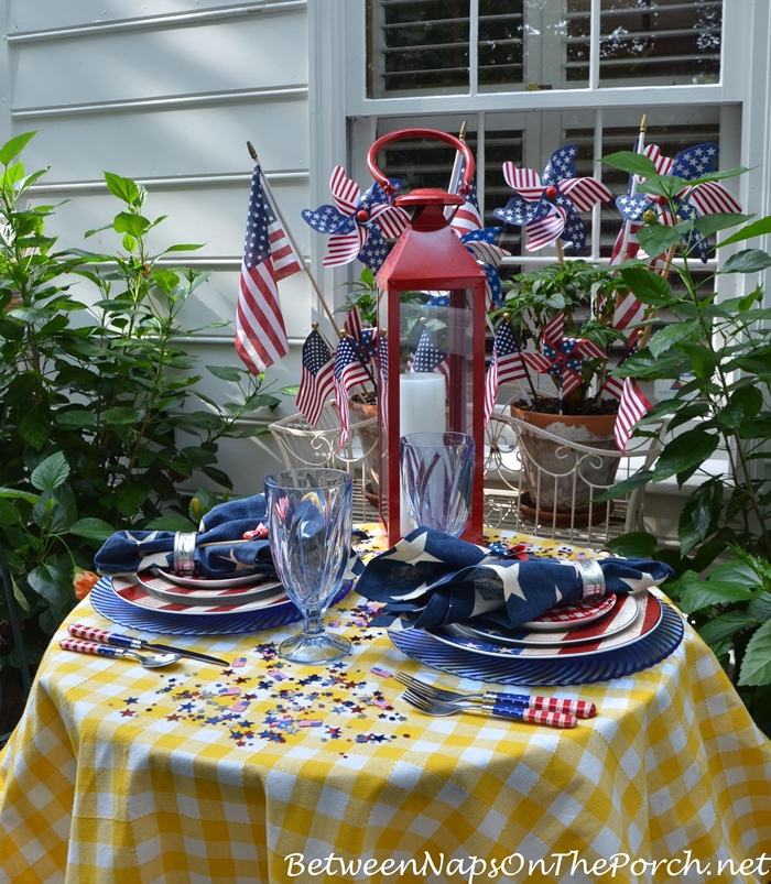 Patriotic Tablescape for Labor Day or 4th of July 11