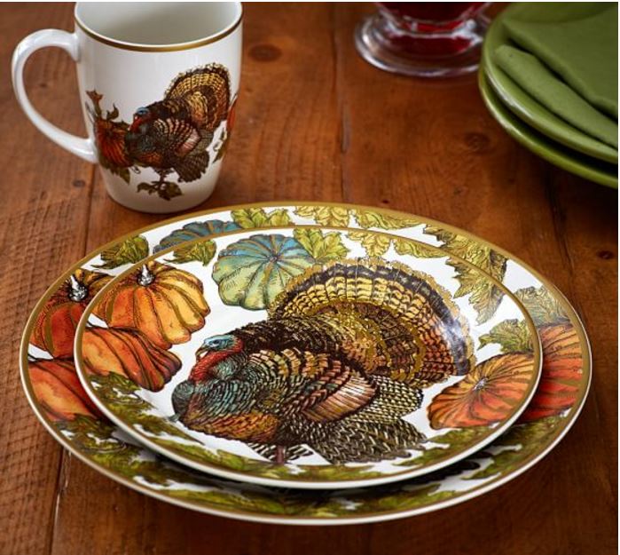 Heritage Turkey Dishware from Pottery Barn