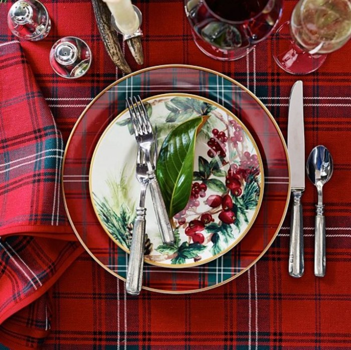 Tartan Dishware from Williams Sonoma