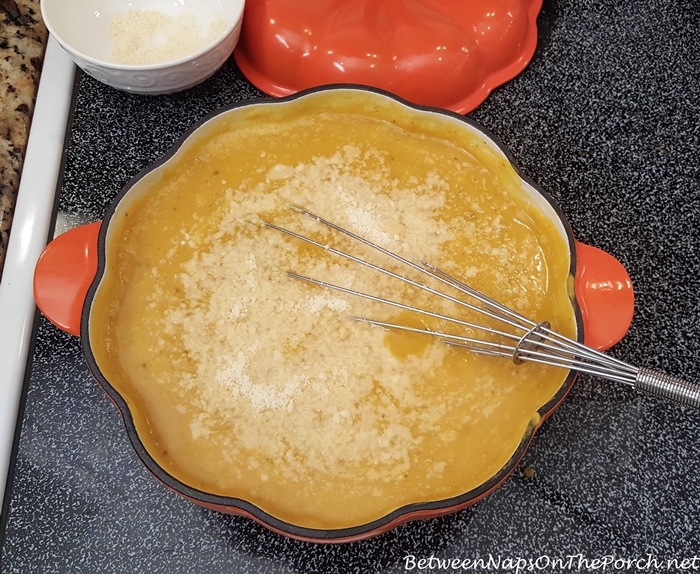 Add Parmesan Cheese to Pumpkin Soup