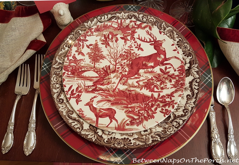 Pottery Barn Alpine Toile Plates