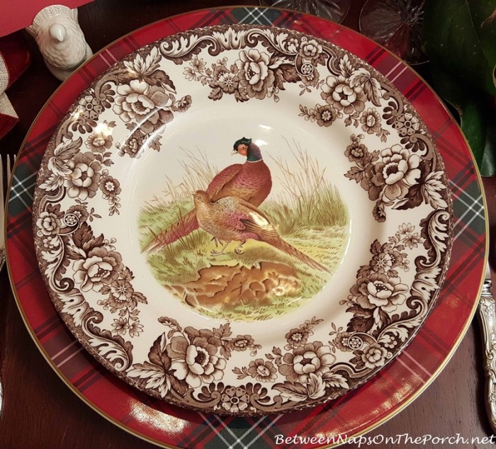 Thanksgiving Table with Woodland Spode