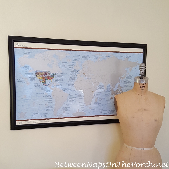 Bucket List Map for Wall