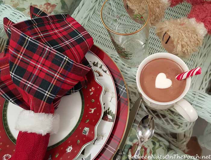 Hot Cocoa, Wilton Peppermint Stick and Marshmallow Heart