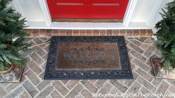 Old Door Mat Before Upgrading to Front Gate Door Mat