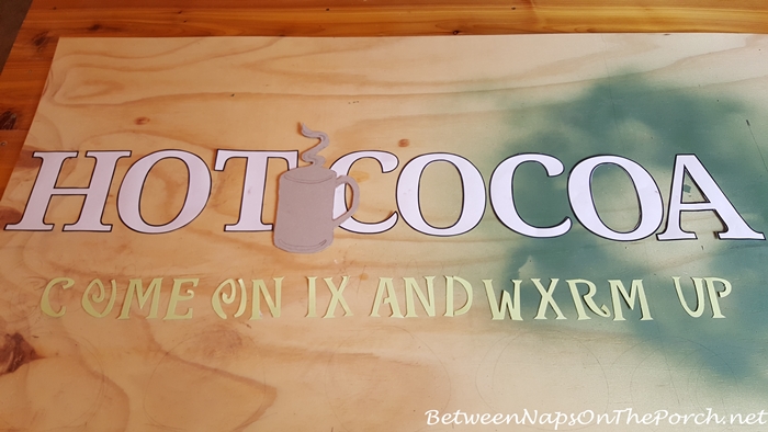 Planning Steps for Making Hot Cocoa Sign for Hot Cocoa Bar