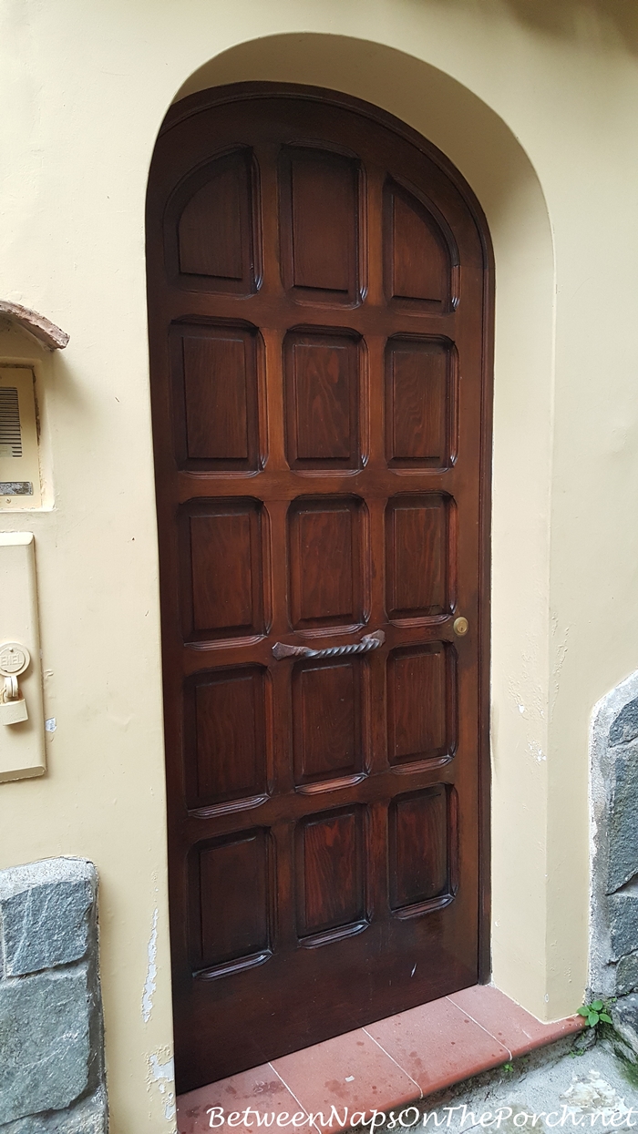 Beautiful Paneled Door in Positano, Italy