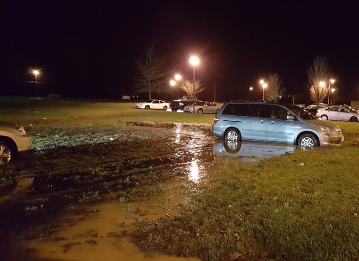 Car Stuck in Mud and Water