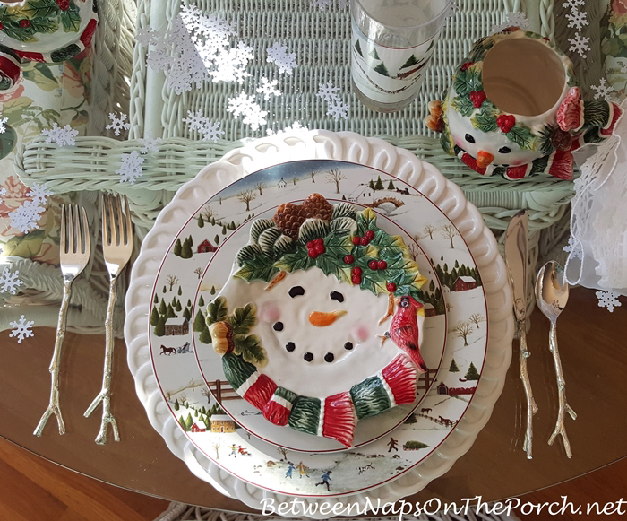 Christopher Radko Snowman Plate