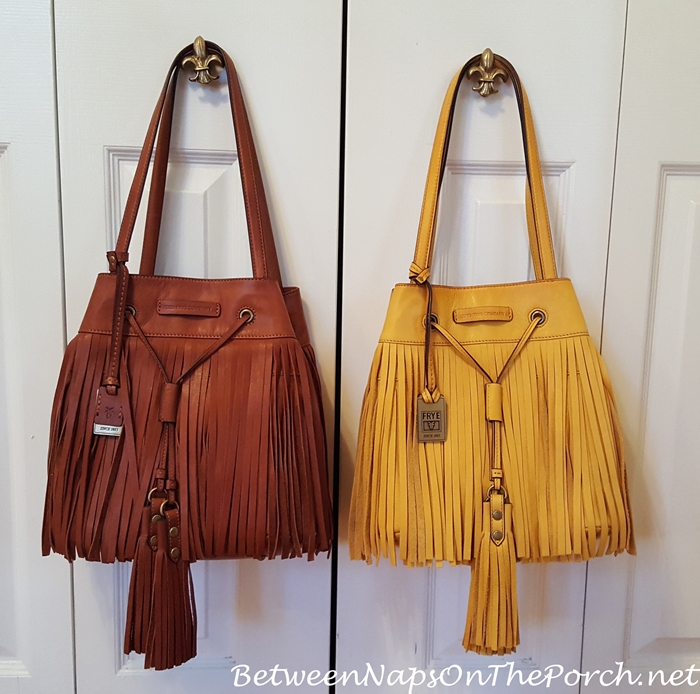 Frye Heidi Fringe Bag, Whiskey & Lemon Yellow