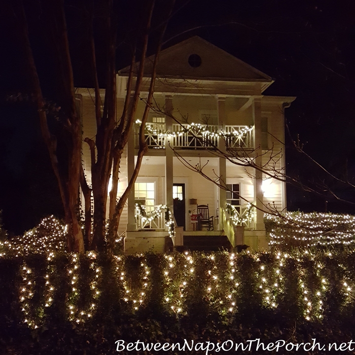 Historical Home Decorated for Christmas