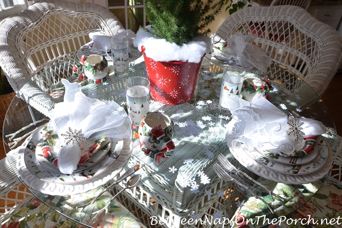 Winter Tablescape with David Carter Brown Christmas Valley