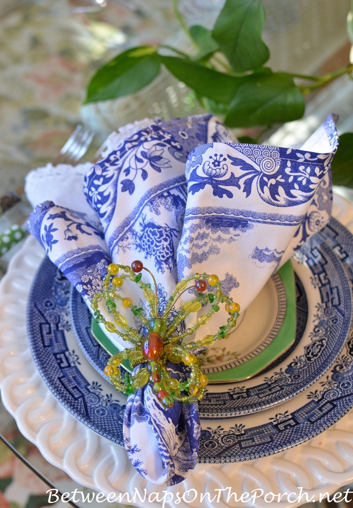 Blue and White Tablescape for Summer