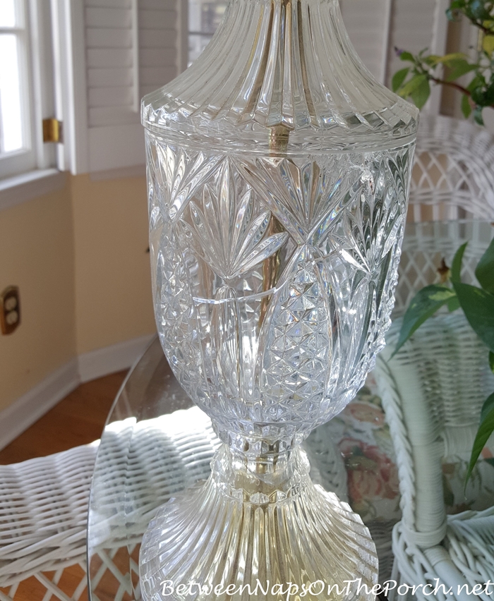 Lamp with Crack in Crystal Base