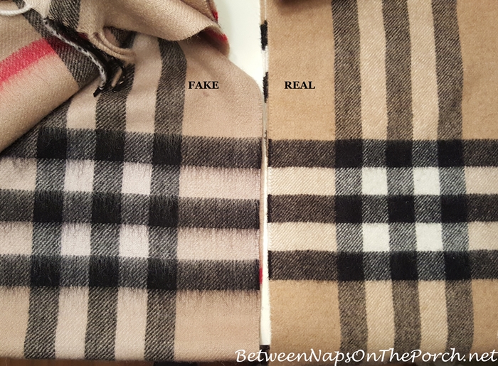 vintage burberry scarf label