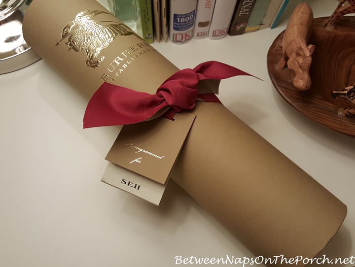 Burberry Scarf Beautifully Packaged for Delivery