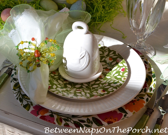 Butterfly Napkin Rings for Spring Tablescape