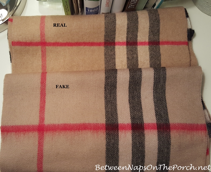 Burberry Scarf: Fake vs Real & How to Avoid Getting Scammed – Between Naps  on the Porch