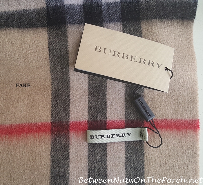 Burberry Scarf: Fake vs Real & How to Avoid Getting Scammed – Between Naps  on the Porch