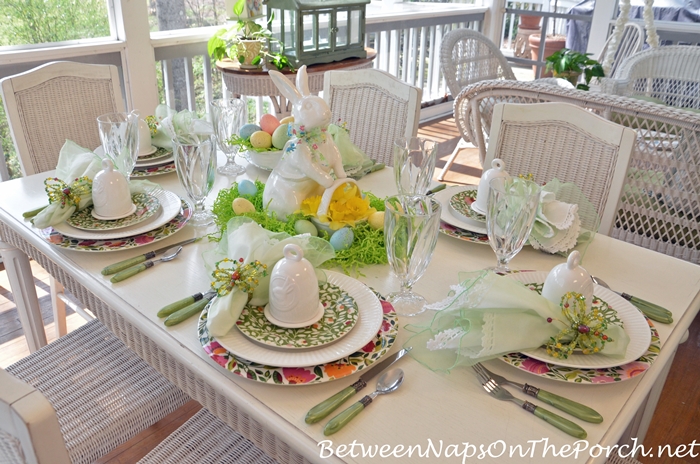 Spring Table Setting, Spode Emma's Garland