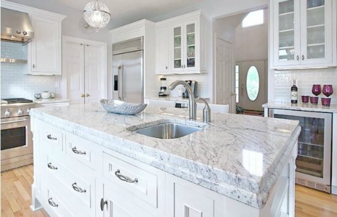 Bianco Romano Granite, Similar Look To Carrara Marble